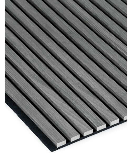 Drevený akustický panel, 2400 x 600 mm, B2BP009, dub grafitový
