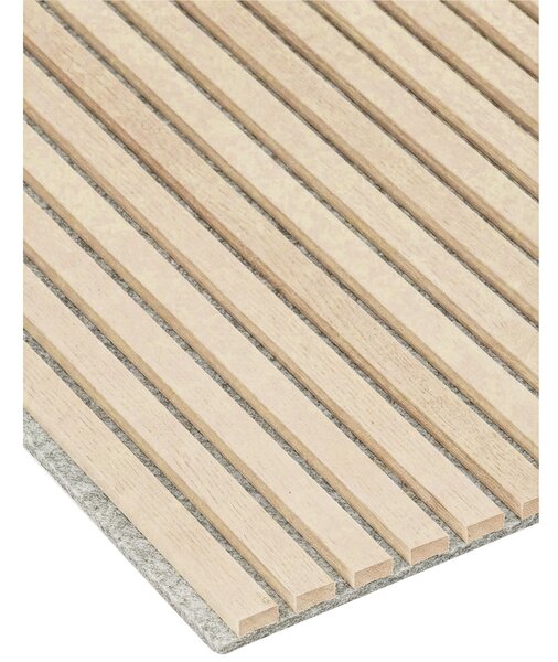 Drevený akustický panel, 2400 x 600 mm, B2BP003, dub