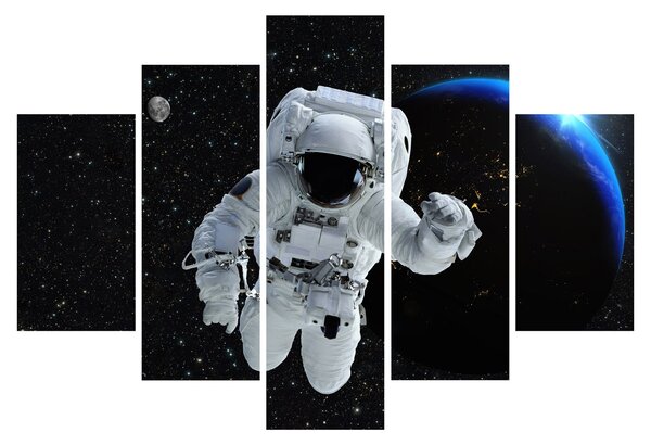 Obraz - Astronaut vo vesmíre (150x105 cm)