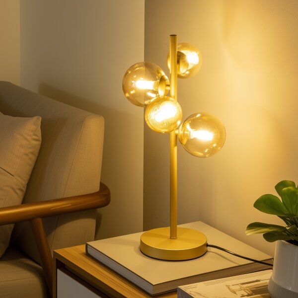 Brilagi -Náhr. sklo k lustru, nást. svietidlu a lampe MISTEL,MILLA pr.15 cm zlatá