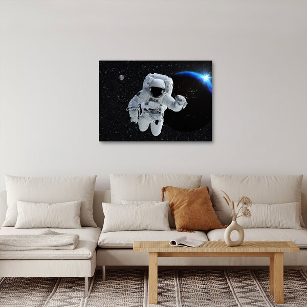 Obraz - Astronaut vo vesmíre (70x50 cm)