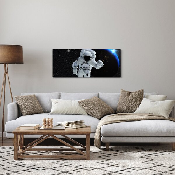 Obraz - Astronaut vo vesmíre (120x50 cm)