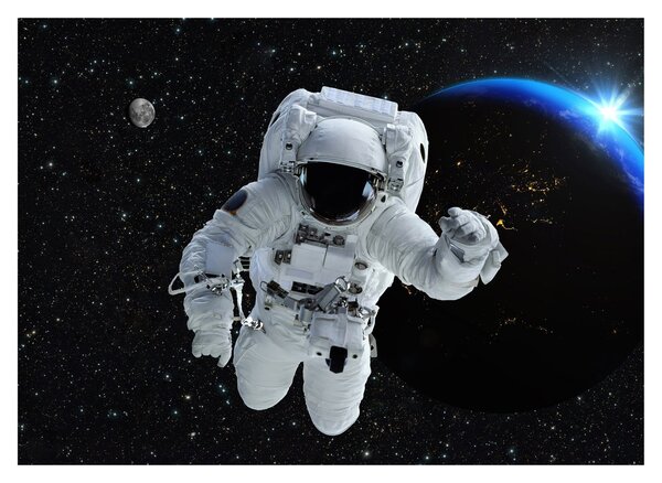Obraz - Astronaut vo vesmíre (70x50 cm)