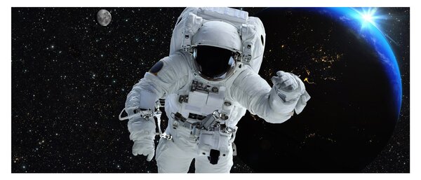 Obraz - Astronaut vo vesmíre (120x50 cm)
