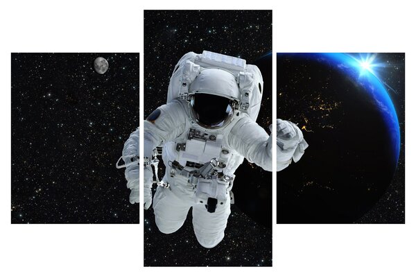 Obraz - Astronaut vo vesmíre (90x60 cm)