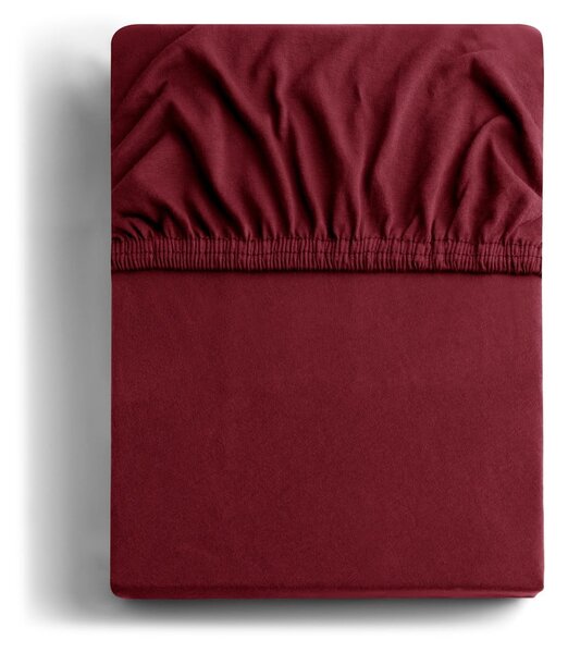 Vínová napínacia plachta jersey 90x200 cm Amber – Restilo