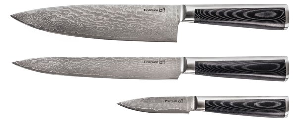 Sada nožov G21 Damascus Premium, Box, 3 ks