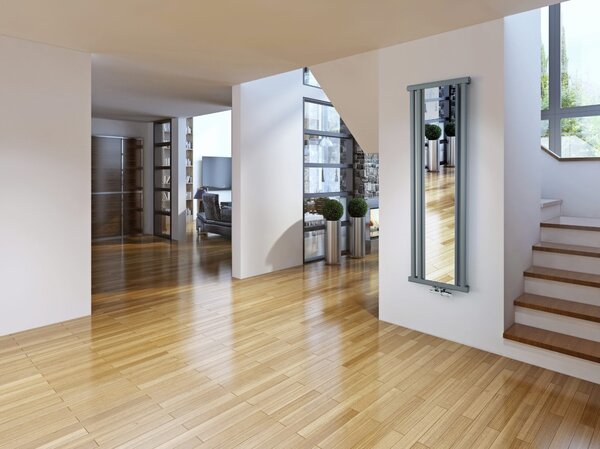 Regnis Kalipso Mirror, vykurovacie teleso 500x1200mm so stredovým pripojením 50mm, 625W, biela, KALIPSOLUSTRO/1200/500/D5/WHITE