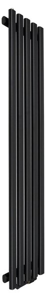 Regnis Lazur LA, vykurovacie teleso 330x1000mm so stredovým pripojením 50mm, 428W, čierna matná, LAZURLA/1000/330/D5/BLACK