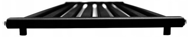 Regnis Kalipso MIR, vykurovacie teleso 500x1000mm so stredovým pripojením 50mm, 531W, čierna matná, KALIPSOMIR/1000/500/D5/BLACK