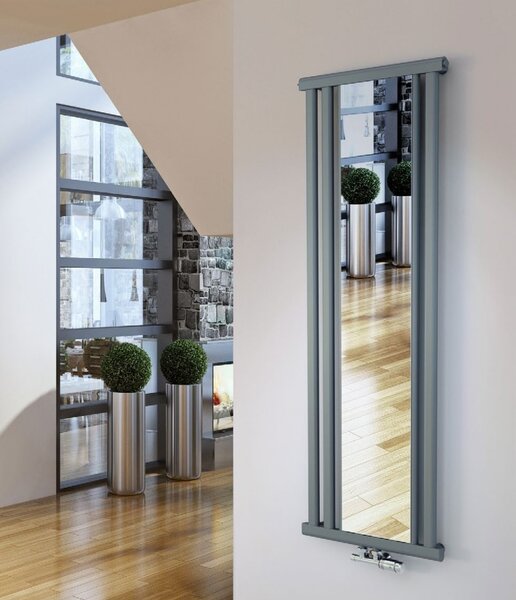 Regnis Kalipso Mirror, vykurovacie teleso 500x1200mm so stredovým pripojením 50mm, 625W, biela, KALIPSOLUSTRO/1200/500/D5/WHITE