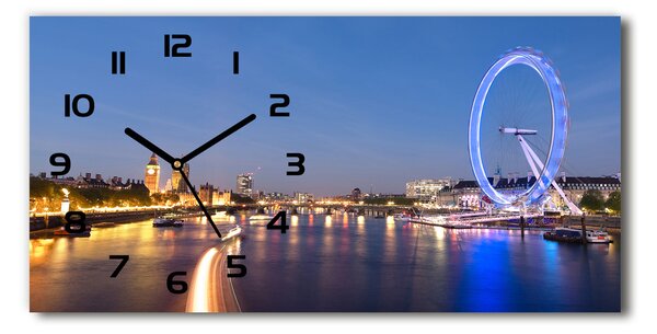 Vodorovné Sklenené hodiny na stenu Londýn Eye Londýn