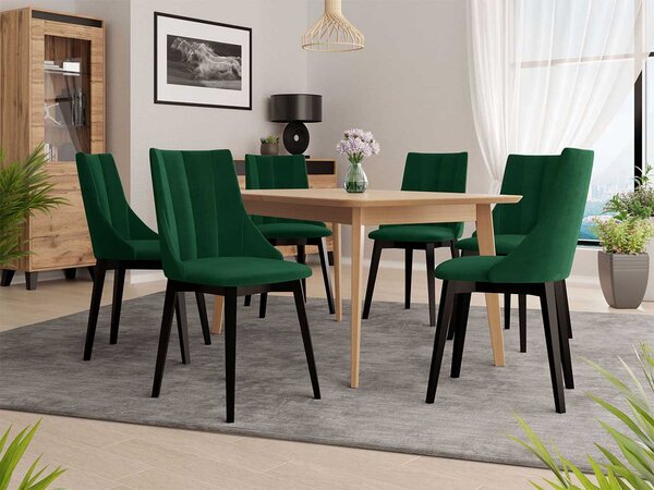 Mirjan24 Čalúnená jedálenská stolička ST97, Farby: čierna, Potah: Magic Velvet 2217 5903211142574