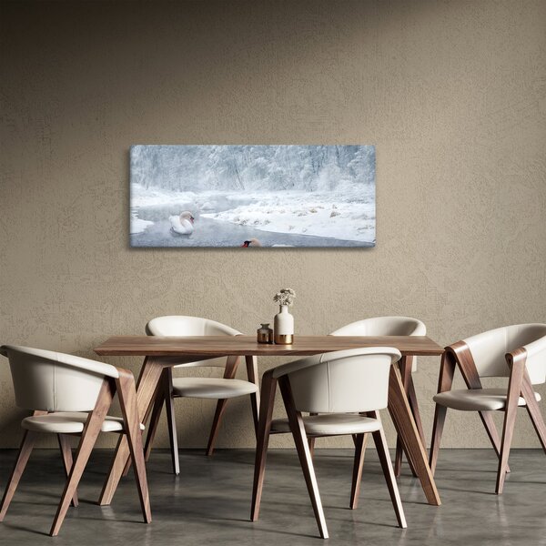 Obraz labutí (120x50 cm)