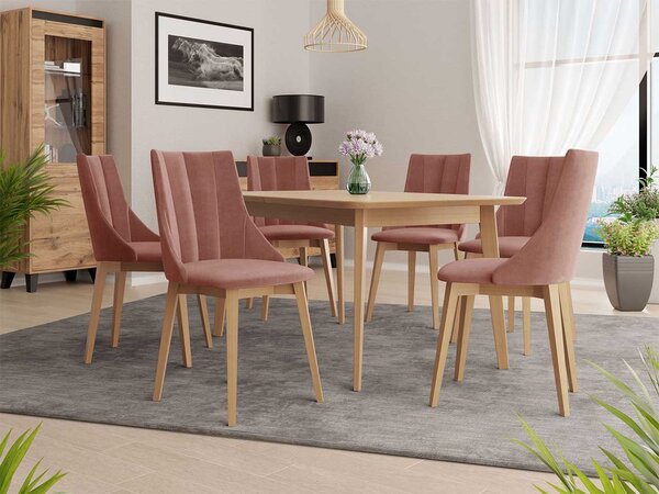 Mirjan24 Čalúnená jedálenská stolička ST97, Farby: natura, Potah: Magic Velvet 2258 5903211142673
