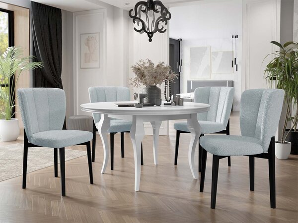 Mirjan24 Moderná čalúnená stolička ST106, Farby: čierna, Potah: Magic Velvet 2216 5903211304866