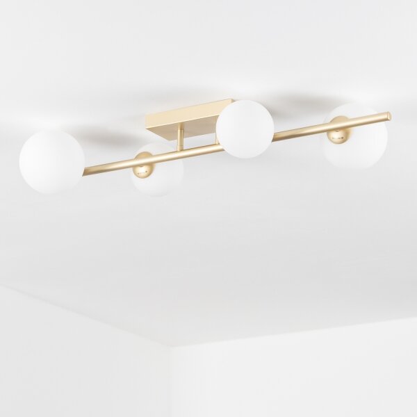 Brilagi - LED Prisadený luster MILLA 4xG9/3W/230V zlatá/biela