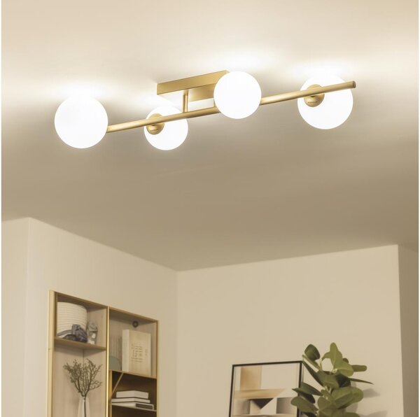 Brilagi - LED Prisadený luster MILLA 4xG9/3W/230V zlatá/biela