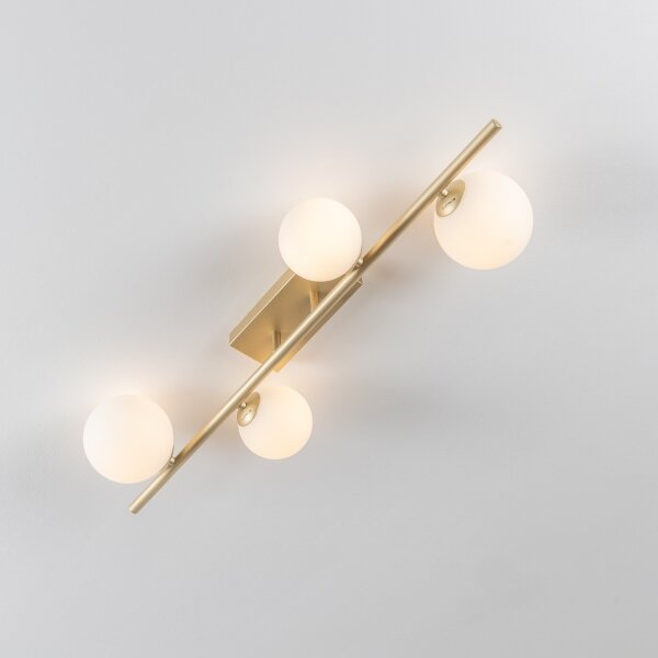 Brilagi - LED Prisadený luster MILLA 4xG9/3W/230V zlatá/biela