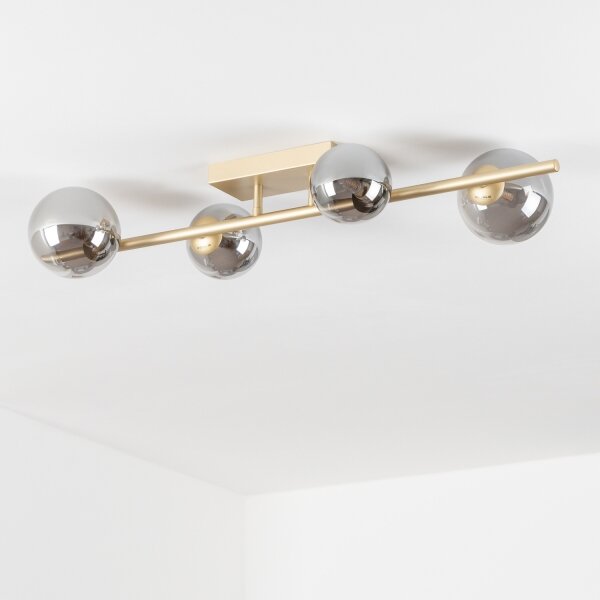 Brilagi - LED Prisadený luster MILLA 4xG9/3W/230V zlatá/dymová