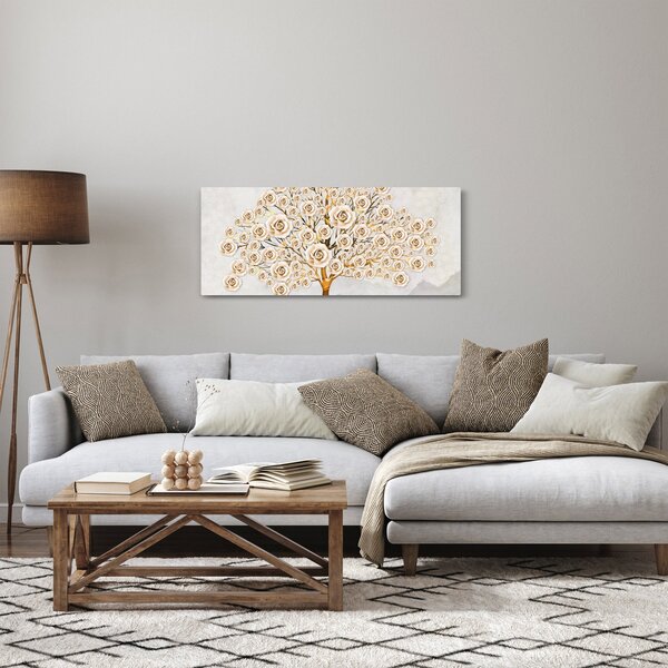 Obraz kvetinového stromu (120x50 cm)