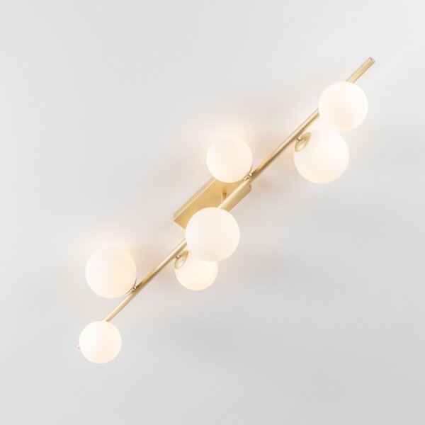 Brilagi - LED Prisadený luster MILLA 7xG9/3W/230V zlatá/biela