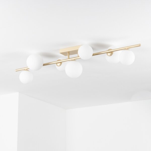 Brilagi - LED Prisadený luster MILLA 7xG9/3W/230V zlatá/biela
