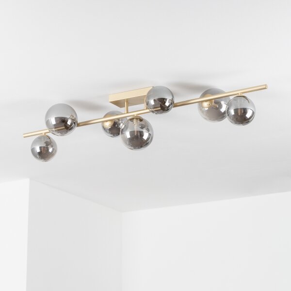 Brilagi - LED Prisadený luster MILLA 7xG9/3W/230V zlatá/dymová