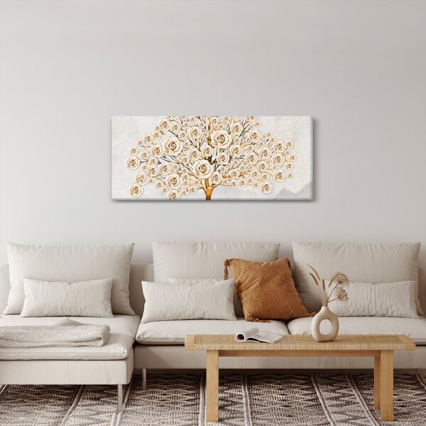 Obraz kvetinového stromu (120x50 cm)