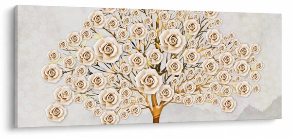 Obraz kvetinového stromu (120x50 cm)