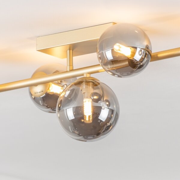 Brilagi - LED Prisadený luster MILLA 7xG9/3W/230V zlatá/dymová