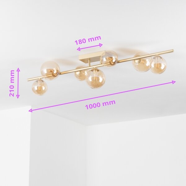 Brilagi - LED Prisadený luster MILLA 7xG9/3W/230V zlatá
