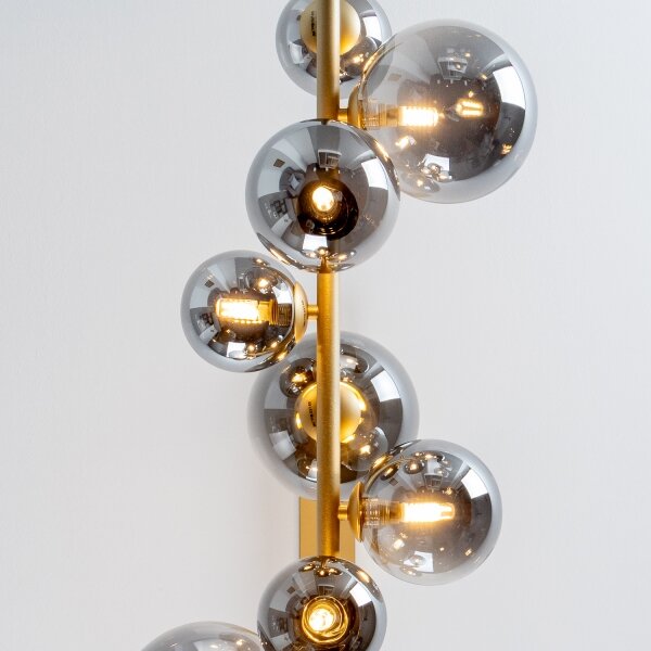 Brilagi - LED Luster na lanku MILLA 10xG9/3W/230V zlatá/dymová