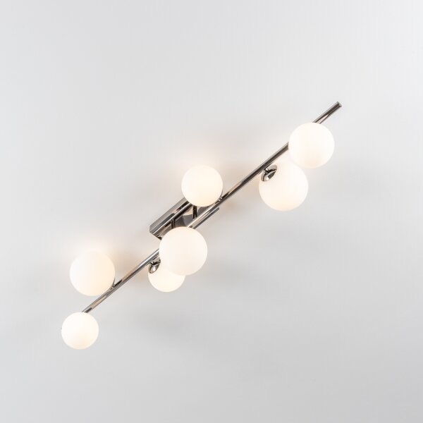 Brilagi - LED Prisadený luster MILLA 7xG9/3W/230V čierny chróm/biela