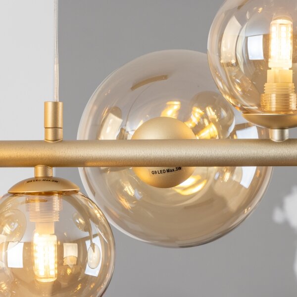Brilagi - LED Luster na lanku MILLA 10xG9/3W/230V zlatá