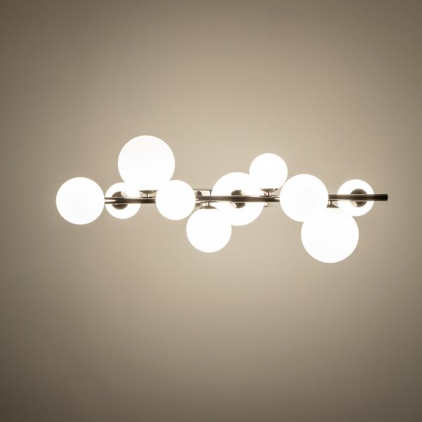 Brilagi - LED luster na lankách MILLA 10xG9/3W/230V čierny chróm/biela