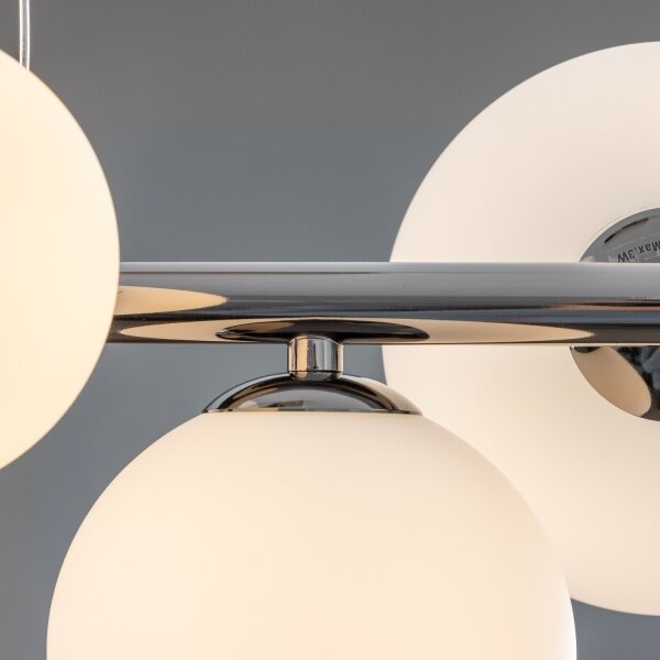 Brilagi - LED luster na lankách MILLA 10xG9/3W/230V čierny chróm/biela