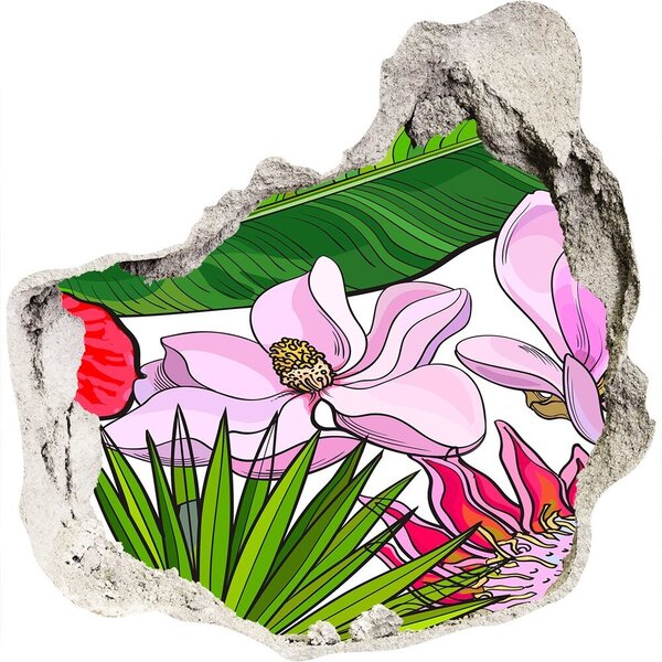 Fototapeta diera na stenu 3D Havajské kvety nd-p-135437708