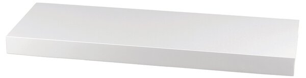 Nástenná polička biela vysoký lesk, 60 x 24 x 4 cm