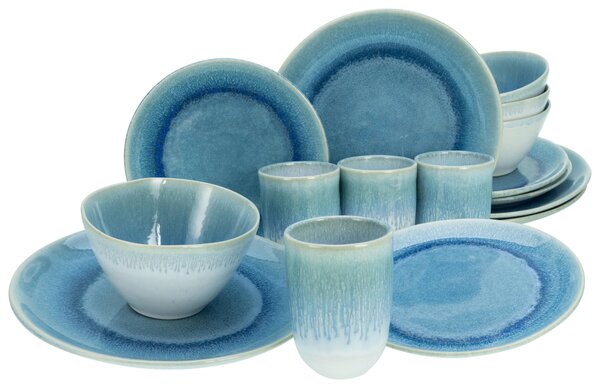 KOMBINOVANÝ SERVIS, 16-dielne, kamenina Creatable - Online Only bytové doplnky, Online Only
