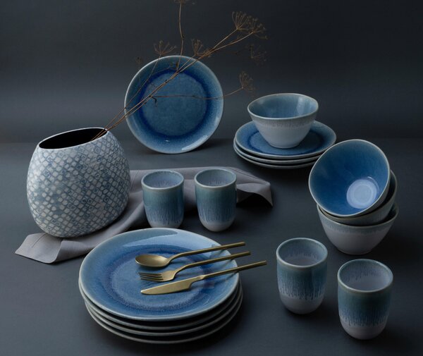 KOMBINOVANÝ SERVIS, 16-dielne, kamenina Creatable - Online Only bytové doplnky, Online Only