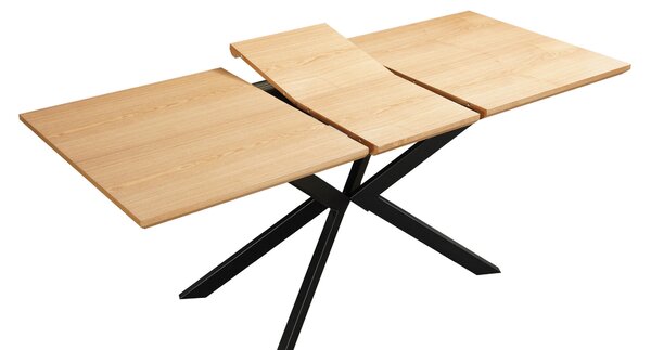 JEDÁLENSKÝ STÔL, prírodná farba, čierna, 140/80/76 cm MID.YOU - Stoly, Online Only