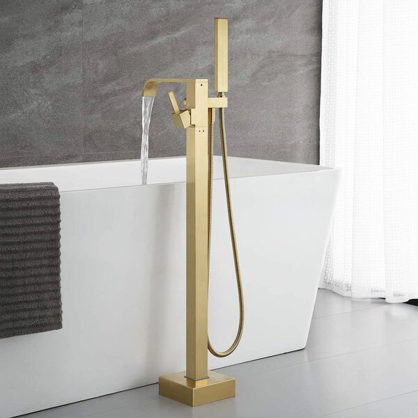 Voľne stojaca vaňová batéria REA CARAT - Gold Brush