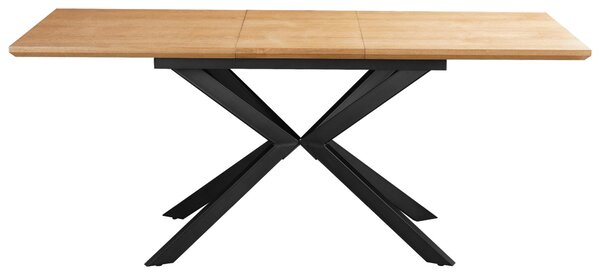 JEDÁLENSKÝ STÔL, prírodná farba, čierna, 140/80/76 cm MID.YOU - Stoly, Online Only