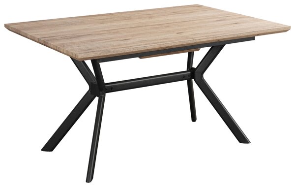 JEDÁLENSKÝ STÔL, prírodná farba, čierna, 140/90/76 cm MID.YOU - Stoly, Online Only