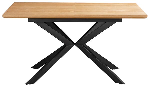 JEDÁLENSKÝ STÔL, prírodná farba, čierna, 140/80/76 cm MID.YOU - Stoly, Online Only