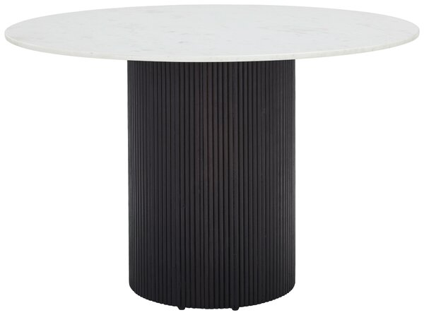 JEDÁLENSKÝ STÔL, akácia, čierna, biela, 120/120/76 cm P & B - Stoly, Online Only