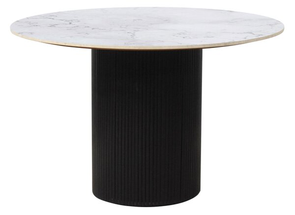 JEDÁLENSKÝ STÔL, akácia, čierna, biela, 120/120/76 cm P & B - Stoly, Online Only