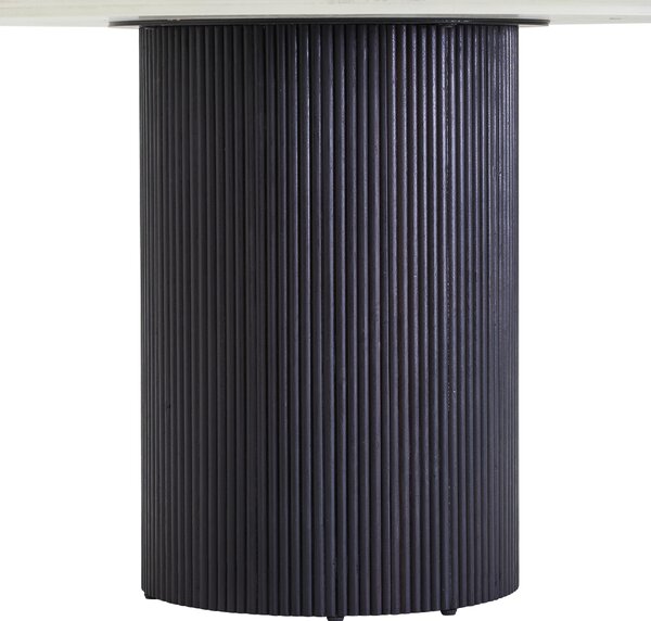 JEDÁLENSKÝ STÔL, akácia, čierna, biela, 120/120/76 cm P & B - Stoly, Online Only