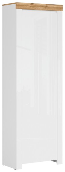 PREDSIEŇOVÁ SKRIŇA, biela, dub wotan, 68,5/203,5/37 cm Carryhome - Skrine do chodby